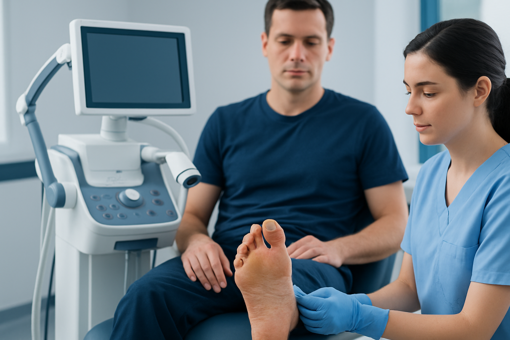 How foot fungus usually looks on the skin and nails — foot fungus pictures