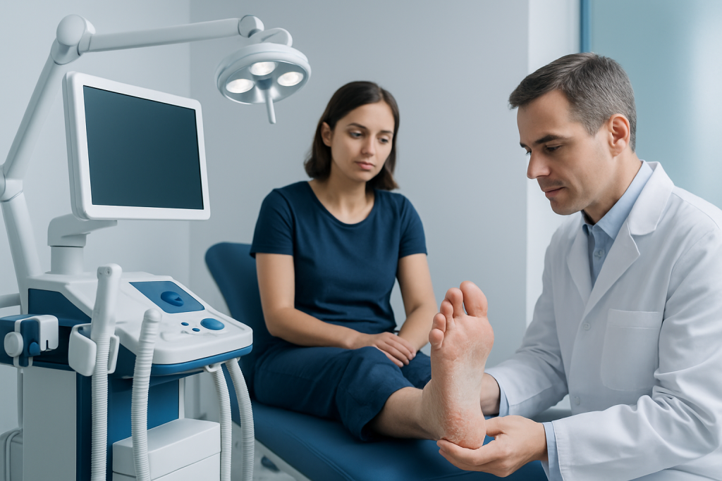 How fungal infections of the foot usually look — foot fungus images