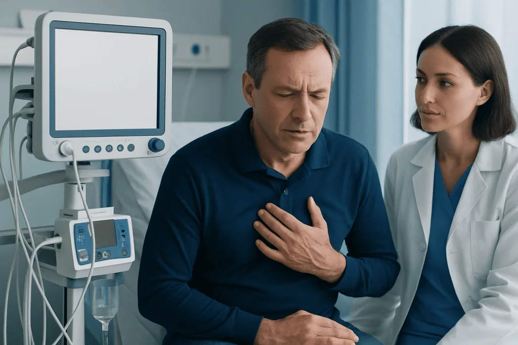 How gas-related chest discomfort can feel — gas trouble in chest