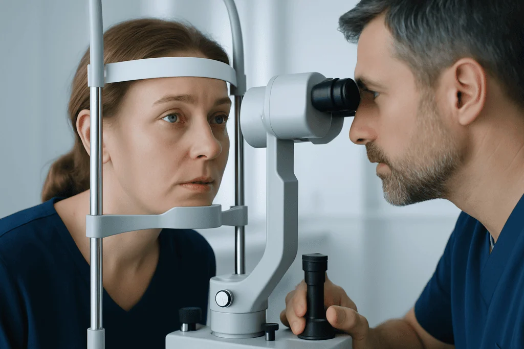 How glassy eyes may look and feel — glassy eyes