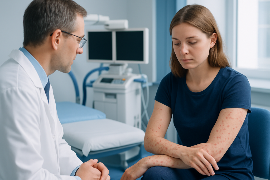 How guttate psoriasis looks and feels — guttate psoriasis