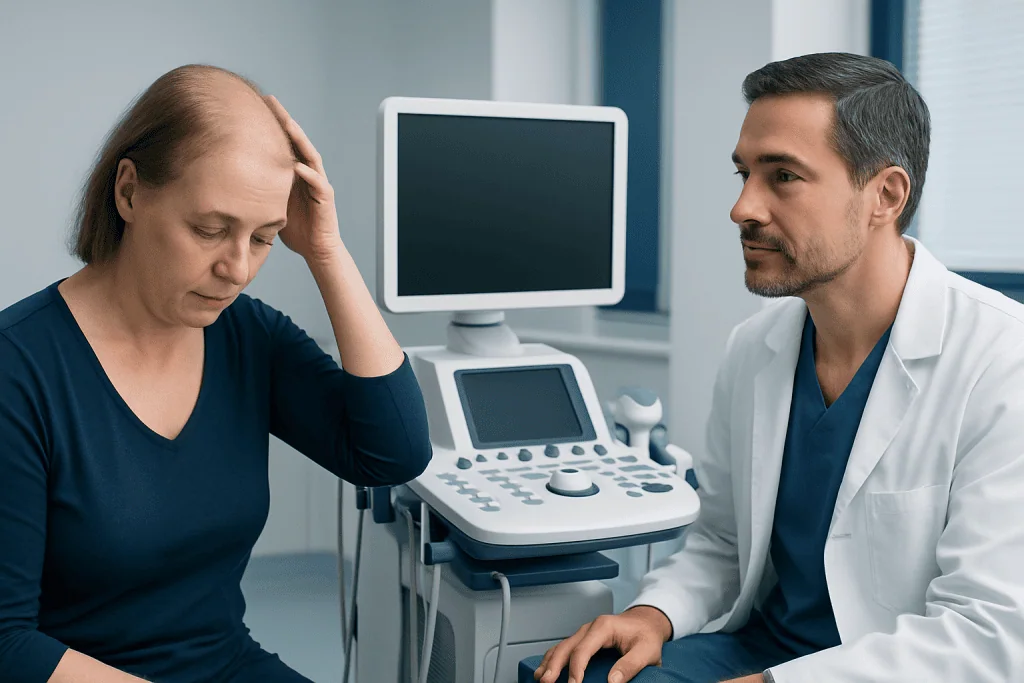 How hair thinning alopecia appears — hair thinning alopecia