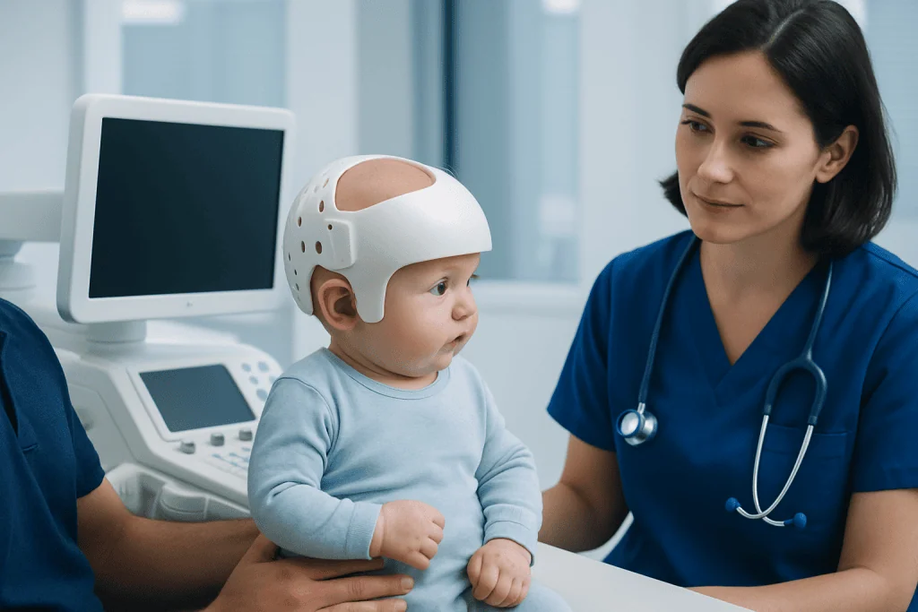 How head flattening happens in babies — baby helmet