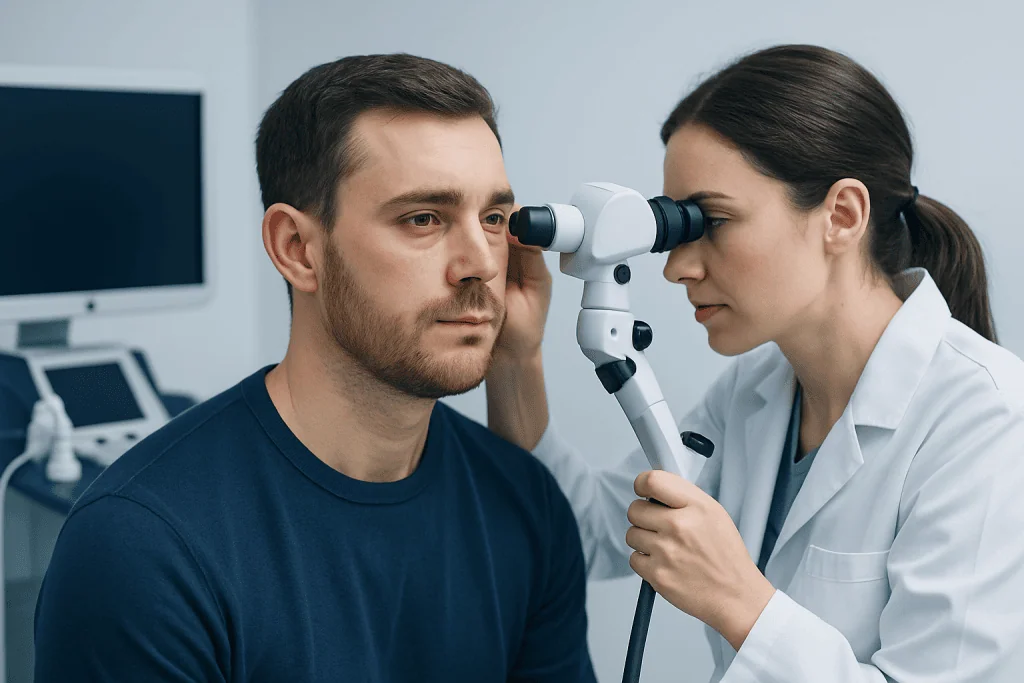 How hemotympanum feels and what it may look like — hemotympanum