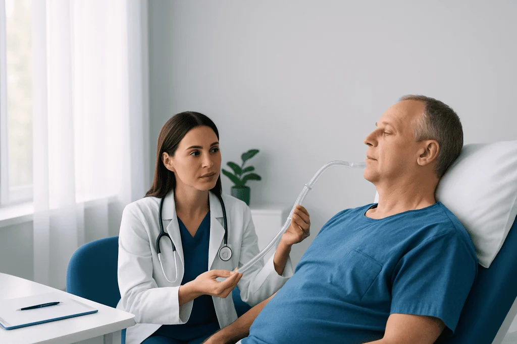 How intubation is performed and what patients may notice — endotracheal tube
