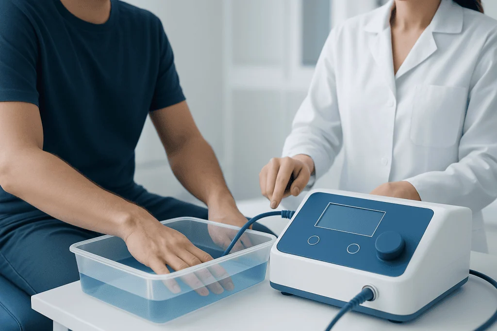 How iontophoresis works during a session — iontophoresis
