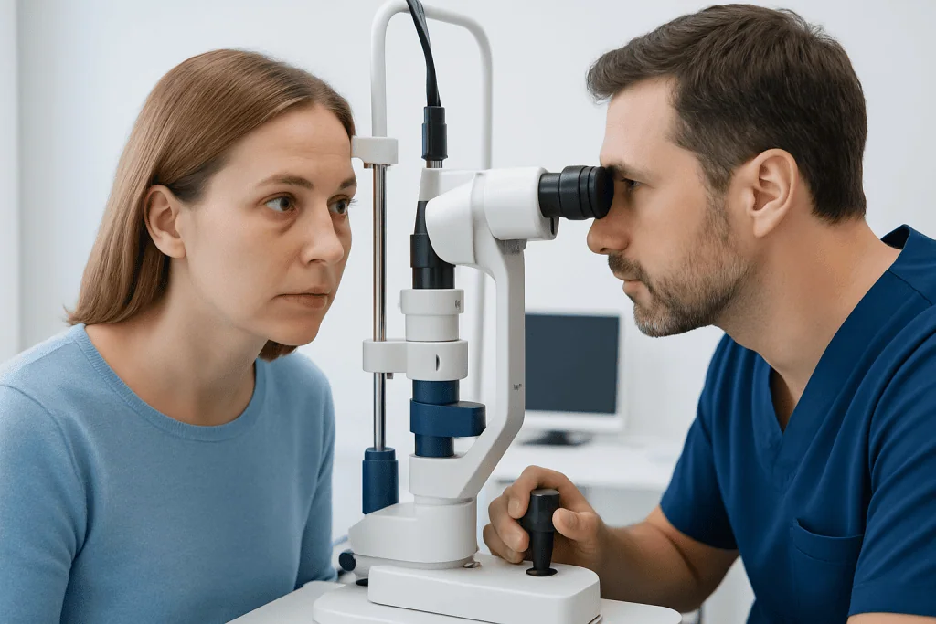 How it can look and feel — swelling in white area of eye