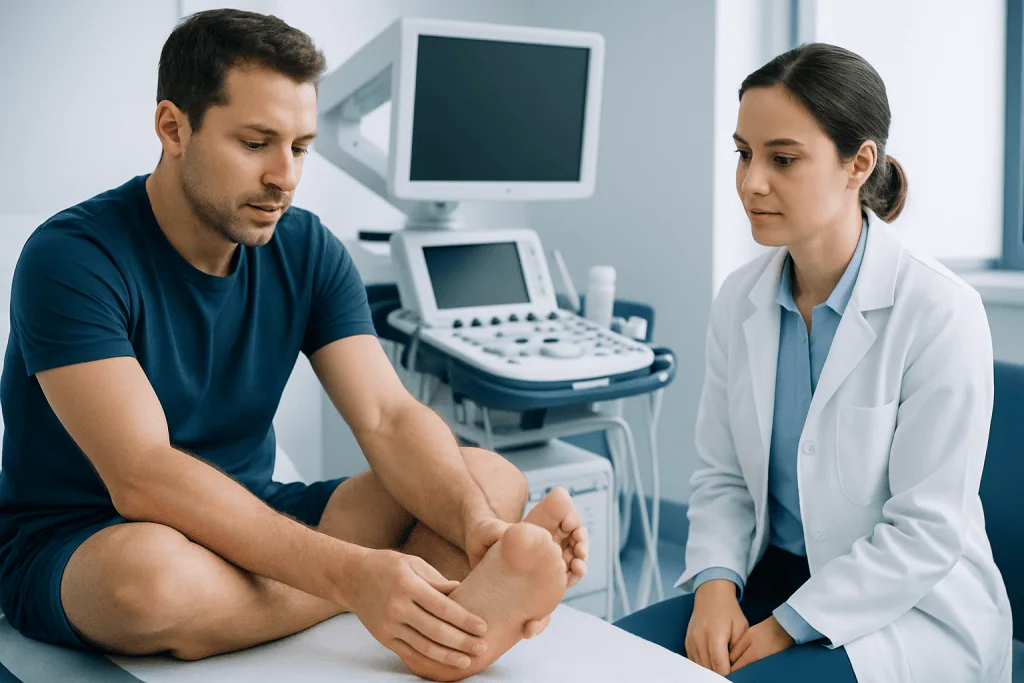 How it may feel: common symptoms and patterns — ball on ball of foot