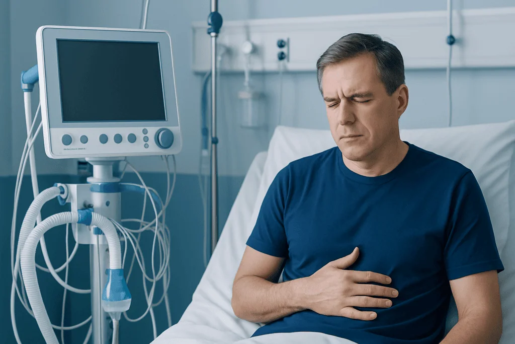 How phrenic nerve problems may feel — phrenic nerve