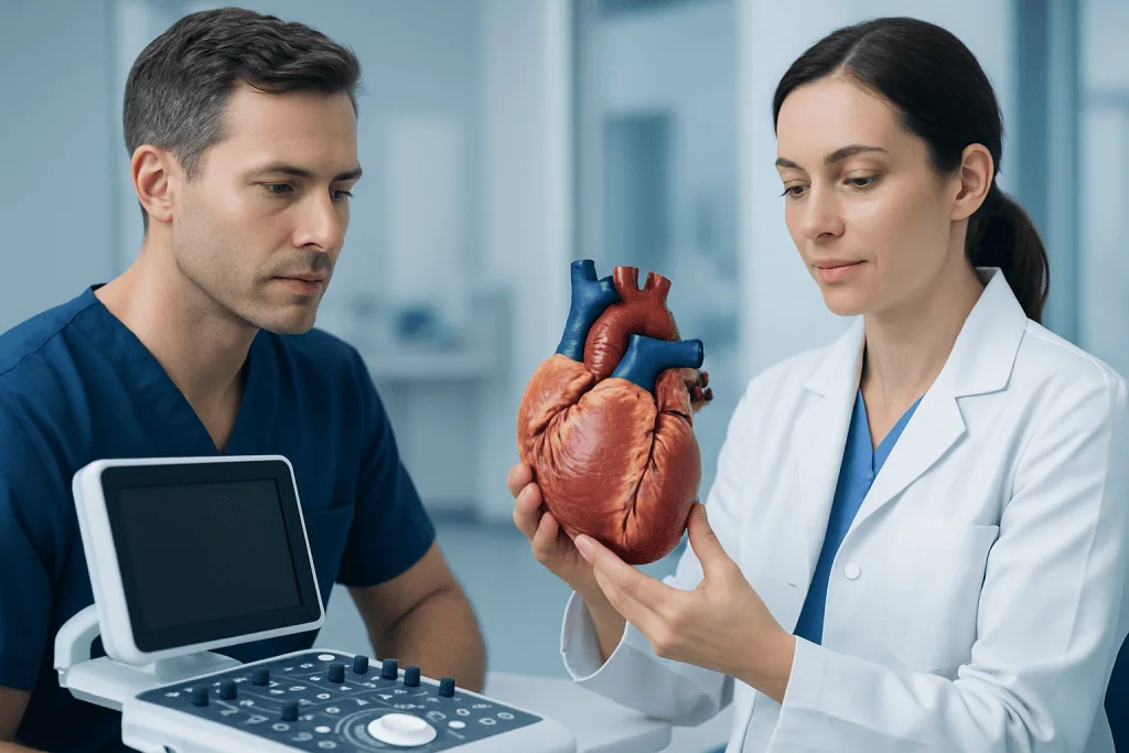 How realistic heart models are used in patient care — realistic heart