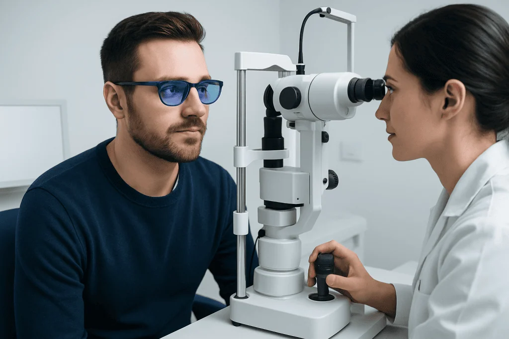 How screens affect the eyes — blue light glasses