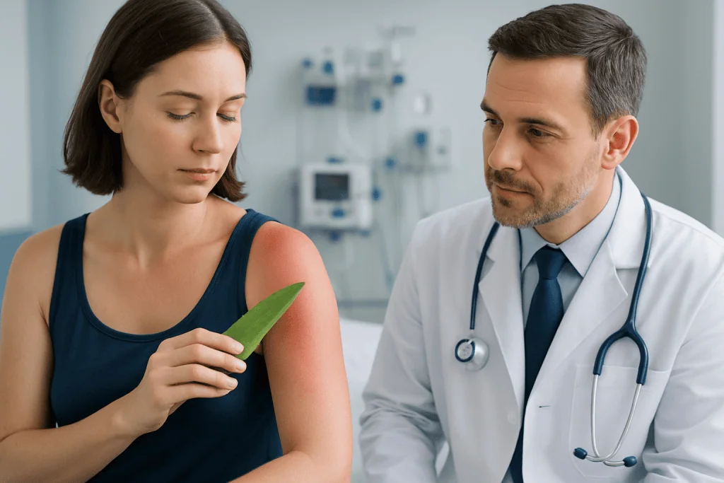 How Sunburn Affects the Skin — sunburn and aloe