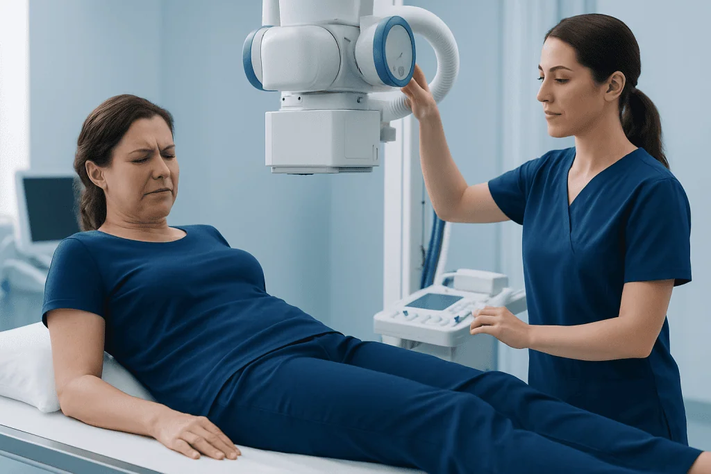 How symptoms can appear — fractured vertebrae