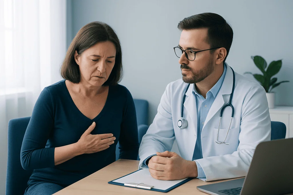 How symptoms help narrow down the cause — pain under right breast
