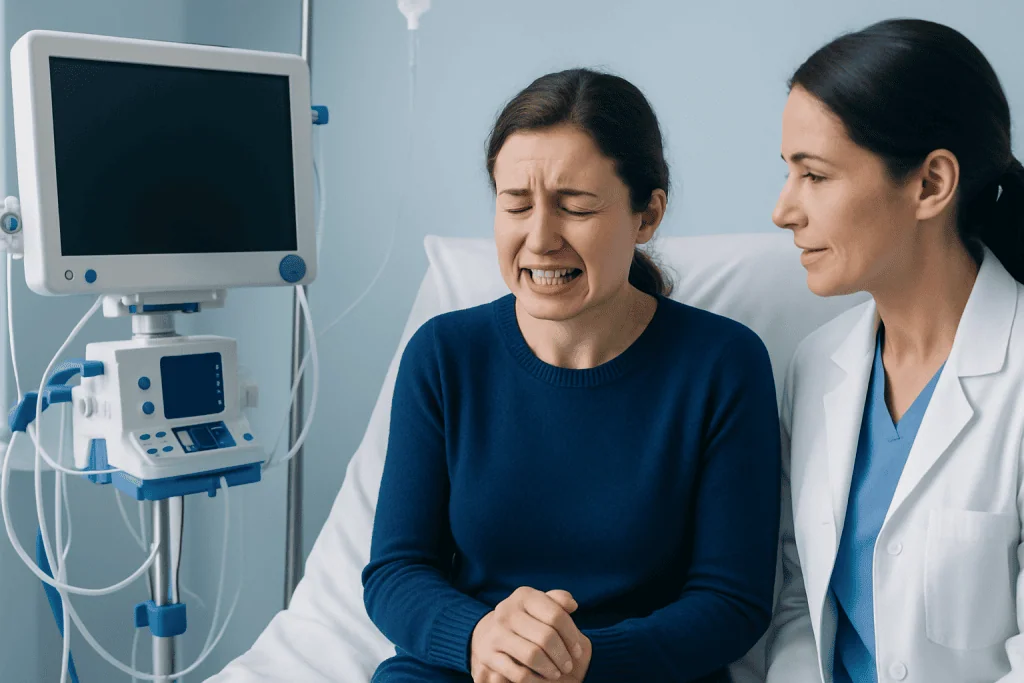 How teeth chattering can feel — teeth chattering