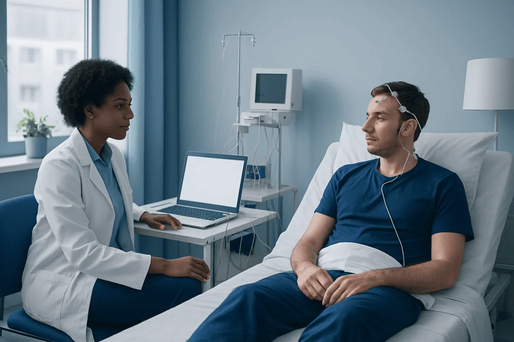 How the Multiple Sleep Latency Test is performed — Multiple Sleep Latency Test