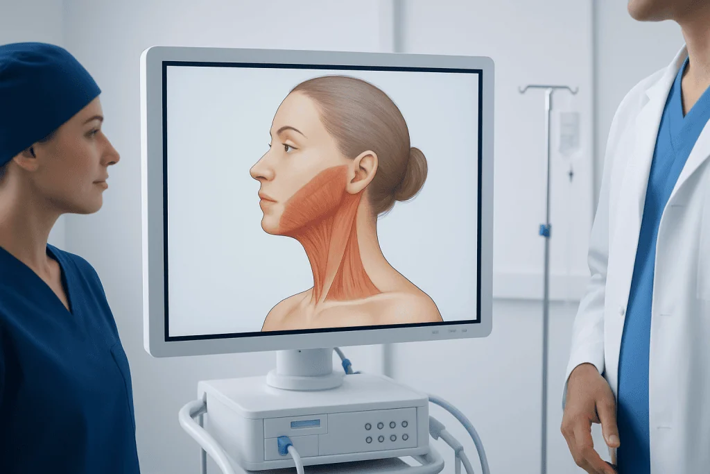 How the platysma works in the face and neck — platysma