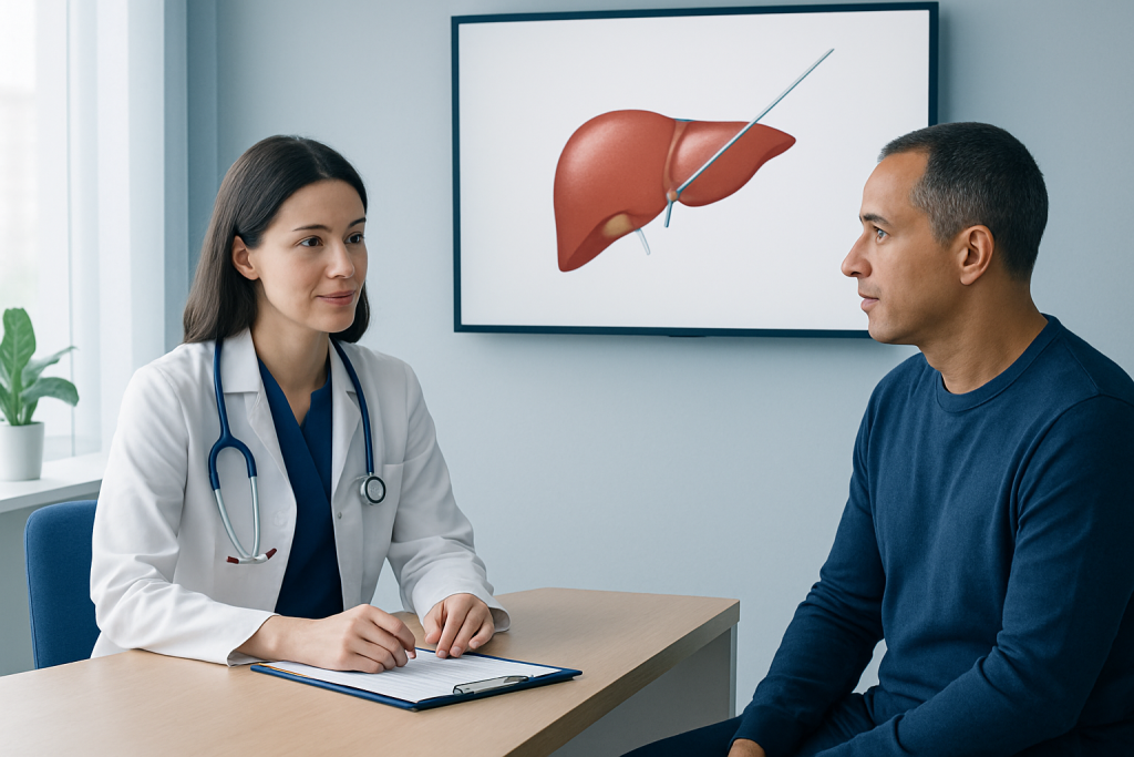 How the Procedure Is Performed — liver biopsy