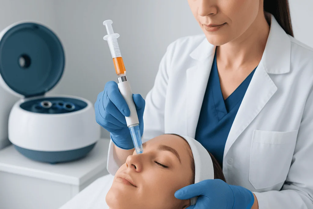 How the procedure works in the skin — microneedling with prp