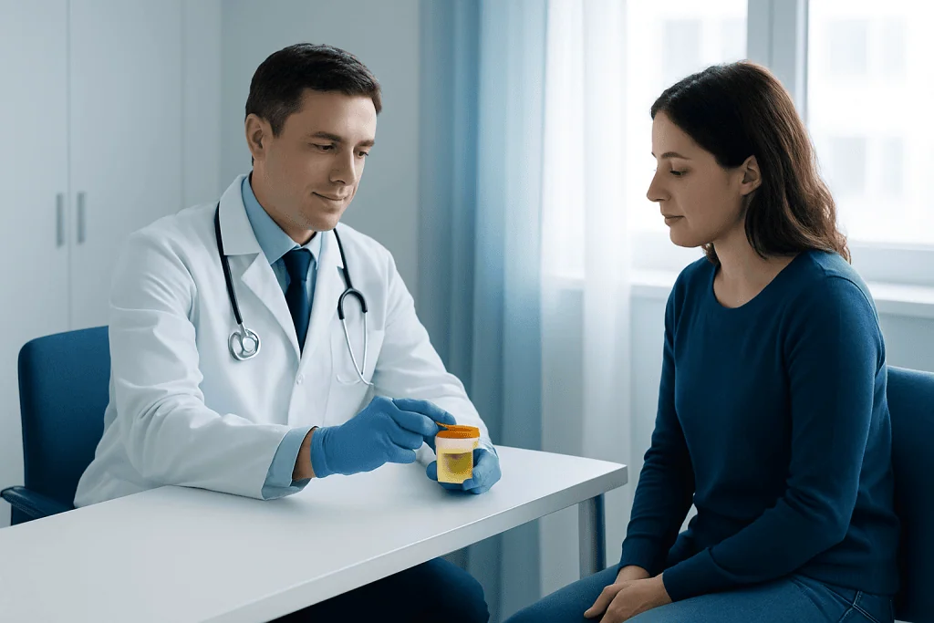 How the sample is collected — urine culture