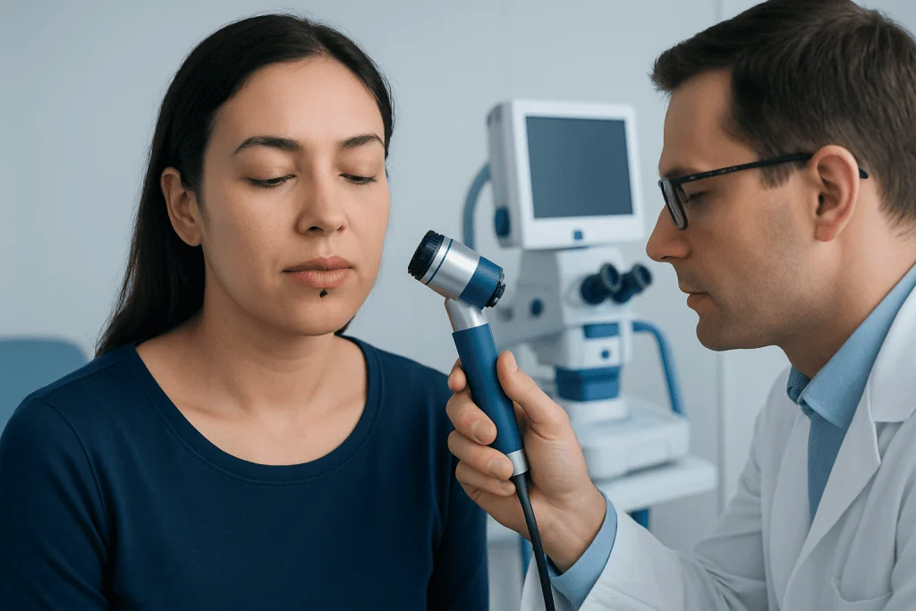 How the Spot May Look and Feel — dark spot on lip
