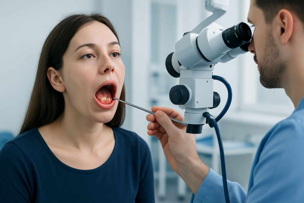 How the spots can look and what symptoms may come with them — white spots on tonsils