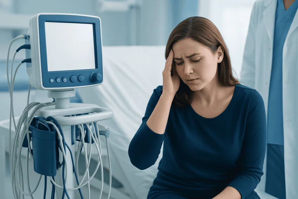 How the symptoms may feel — dizziness and nausea