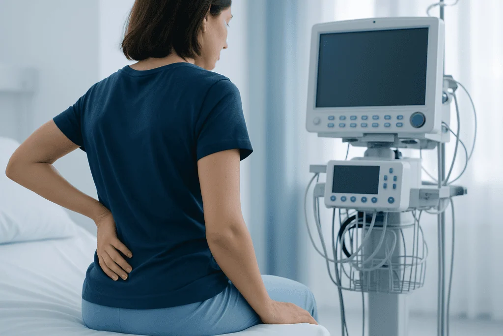 How the symptoms may feel — lower right back cramps