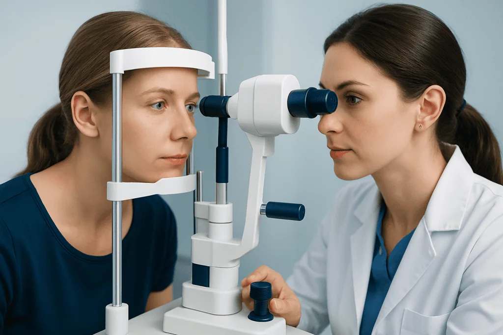 How the test is done and what patients can expect — tonometry