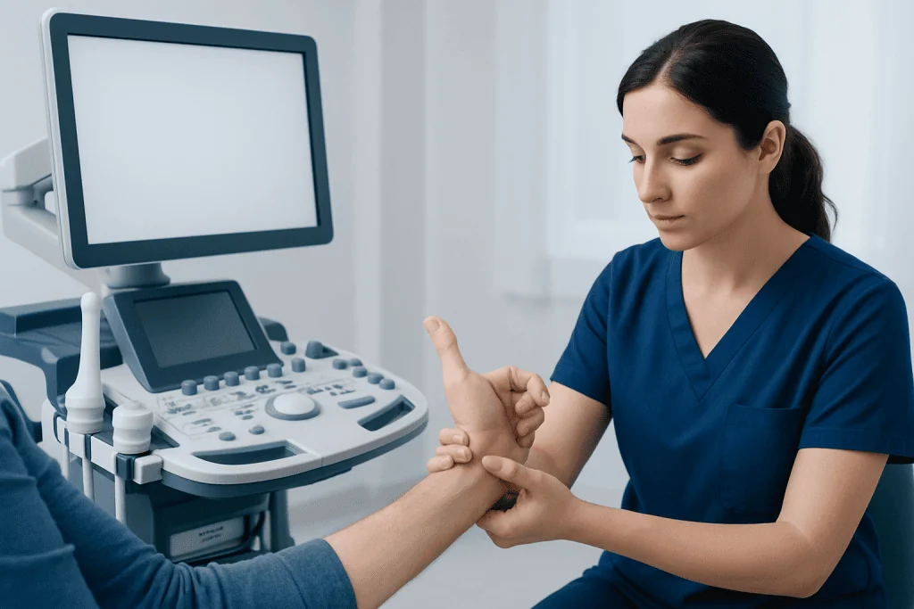 How the test is performed and what a positive result means — finkelstein test