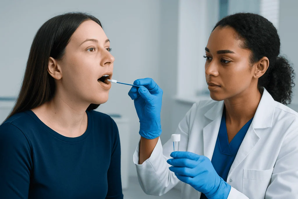 How the test is performed and what to expect — mouth swab drug test