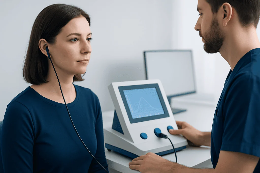 How the test works — tympanometry