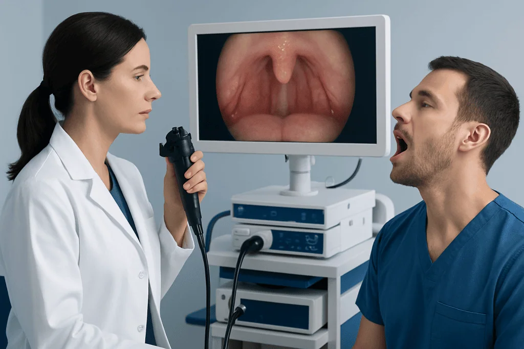 How the throat normally looks and why redness appears — red streaks in the back of throat