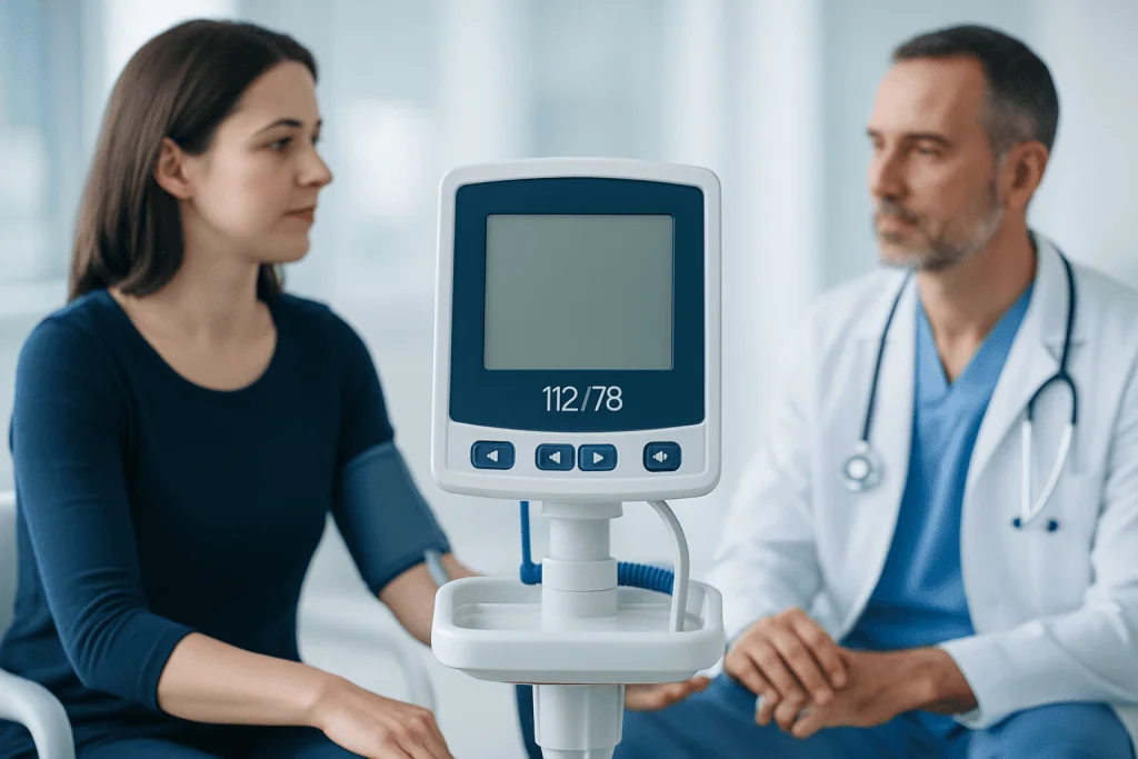 How this reading is classified — 112/78 blood pressure