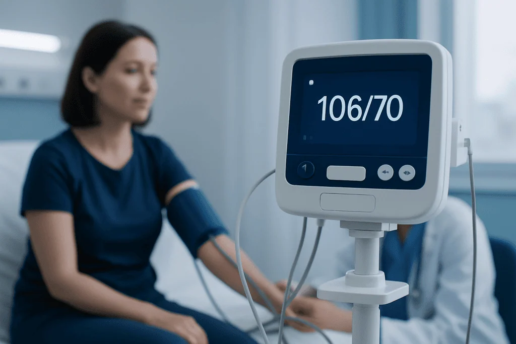 How this reading is classified — 106/70 blood pressure