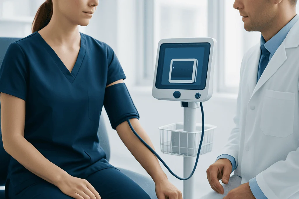 How this reading is classified — 104/74 blood pressure