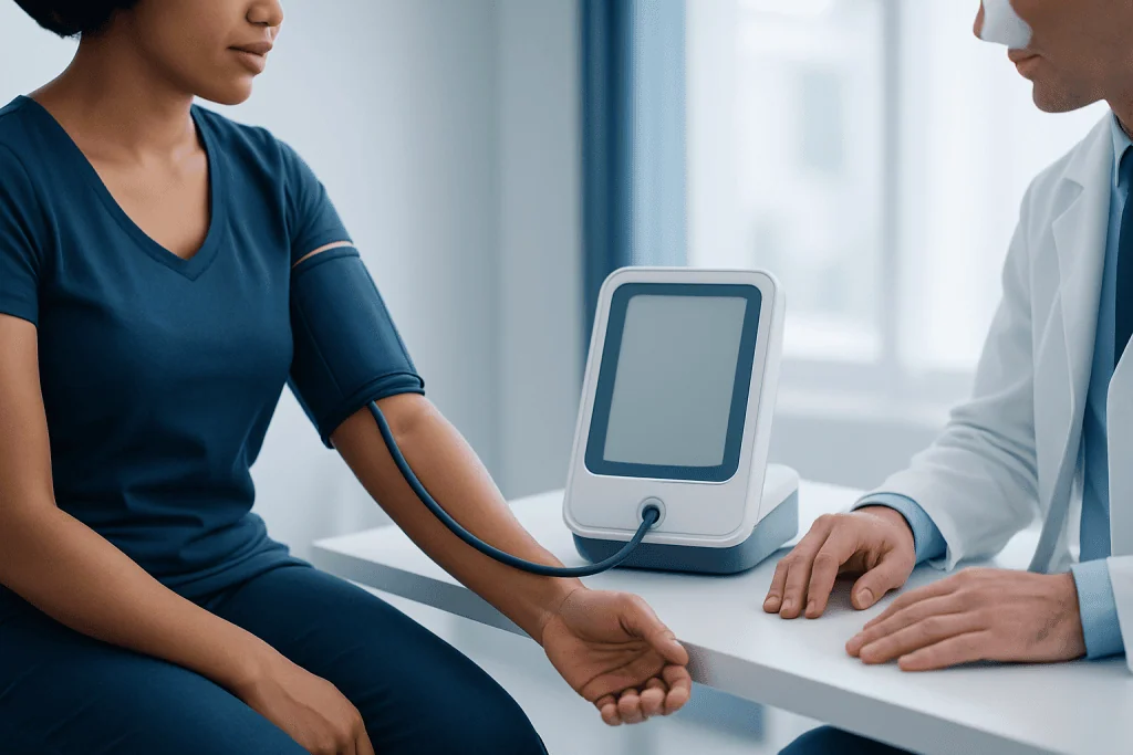 How this reading is classified — 108/82 blood pressure