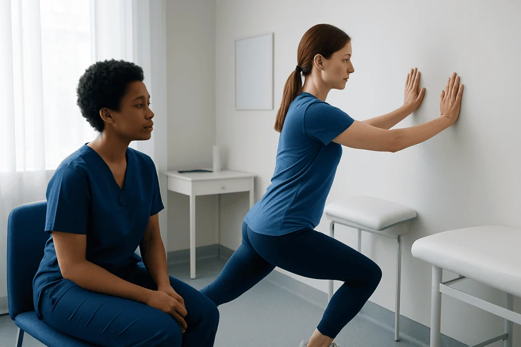 How to do a calf stretch stretch safely — calf stretch stretch