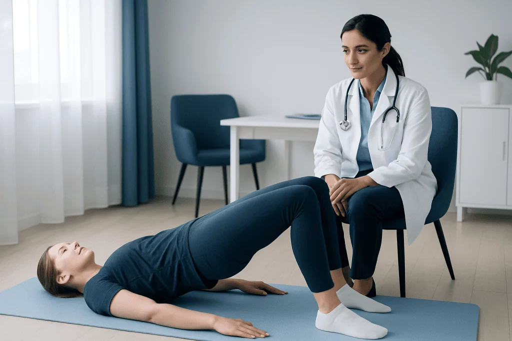 How to do a glute bridge with proper form — glute bridge