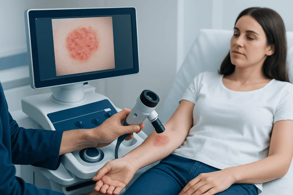 How to interpret common visual patterns — photos of skin irritations