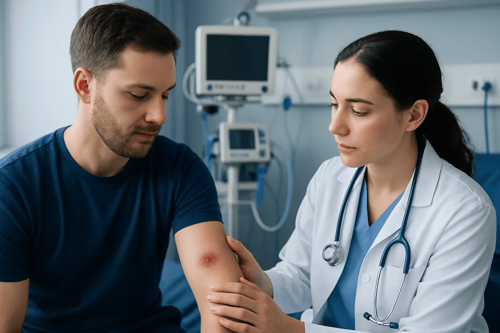 How to Recognize a Kissing Bug Bite Mark — kissing bug bite mark