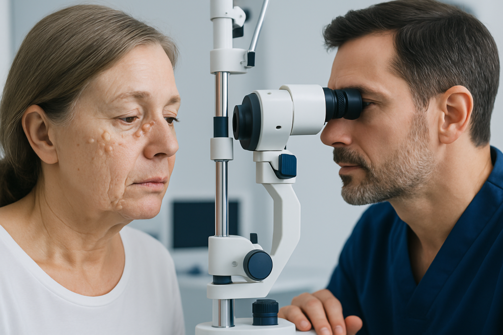 How to recognize symptoms and typical features — skin tags around eyes