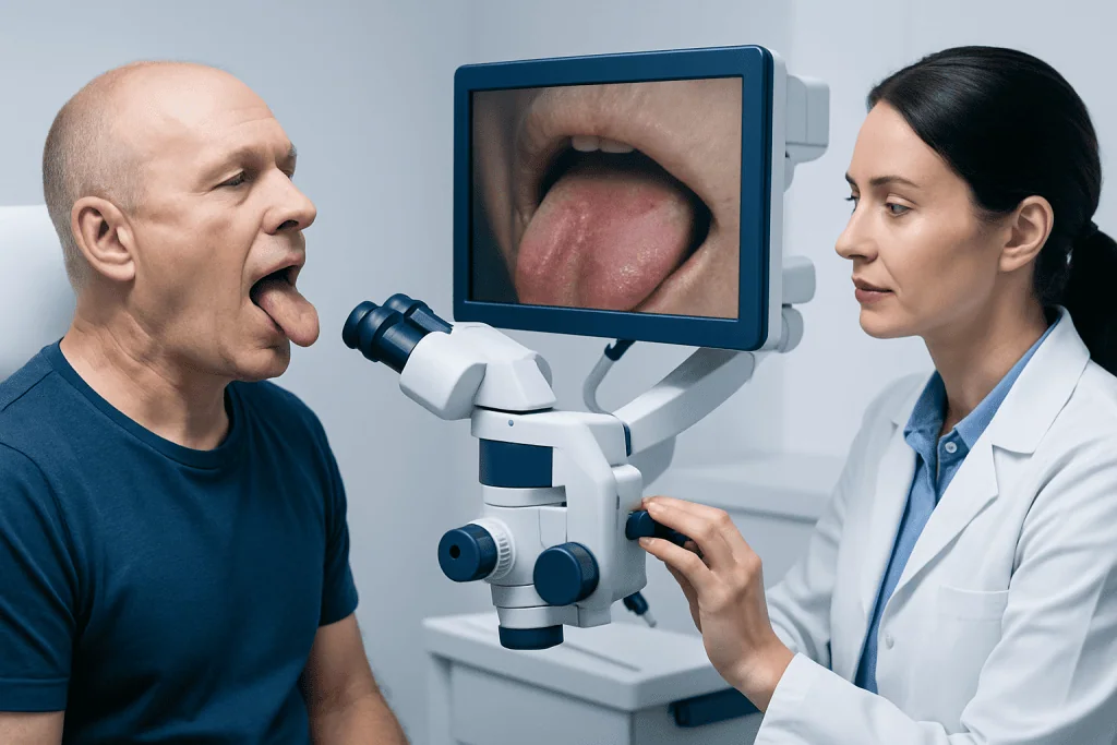 How Tongue Cancer May Feel and Look — tongue cancer