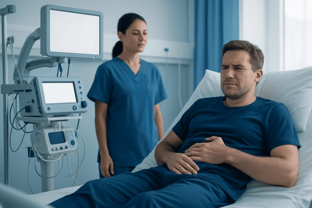 How wave-like abdominal pain feels — stomach pain that comes and goes in waves
