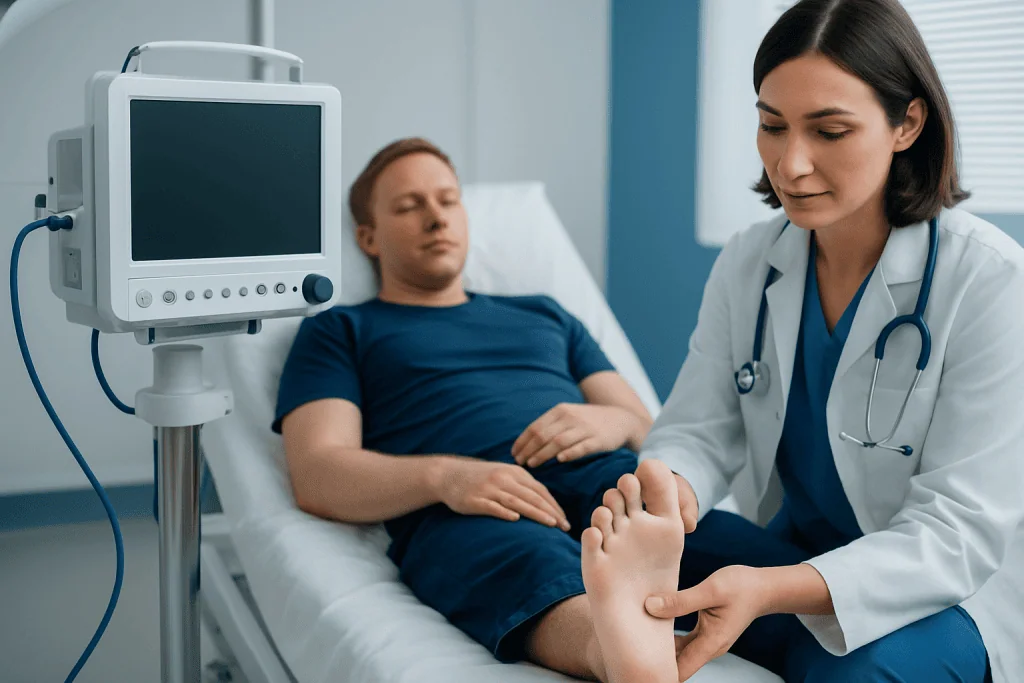 How white toes may look and feel — white toes