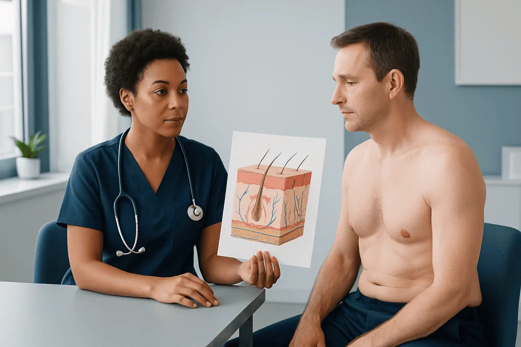 Key parts commonly labeled on a skin diagram — skin diagram