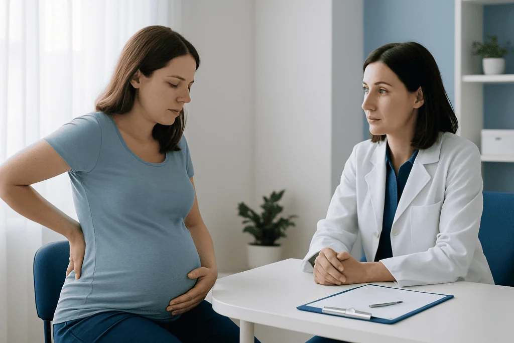 Main causes and risk factors — lower back problems in pregnancy