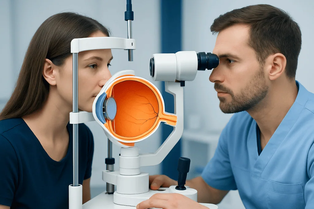 Main parts of the eye ball — eye ball