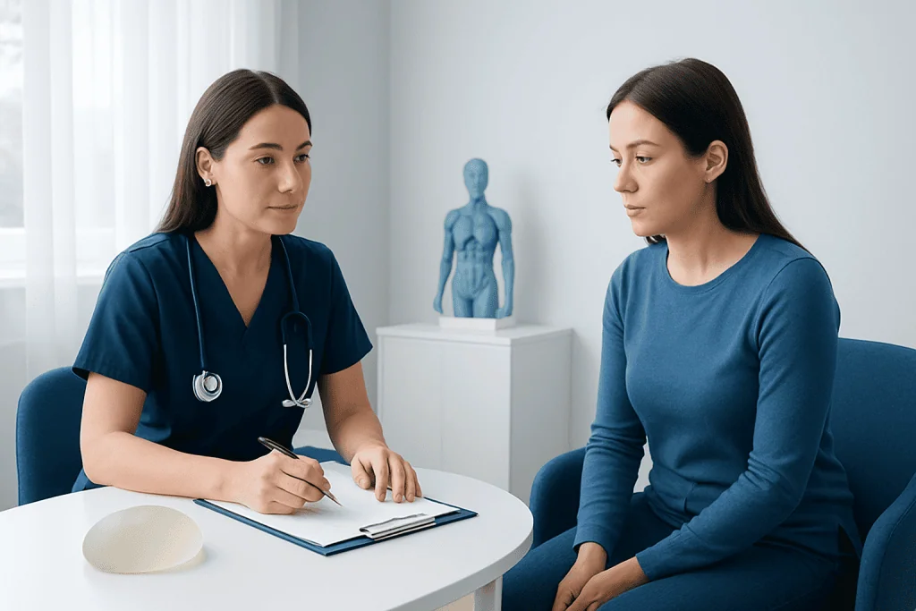 Doctor consulting with patient in a medical office at Acibadem Hospitals Group.