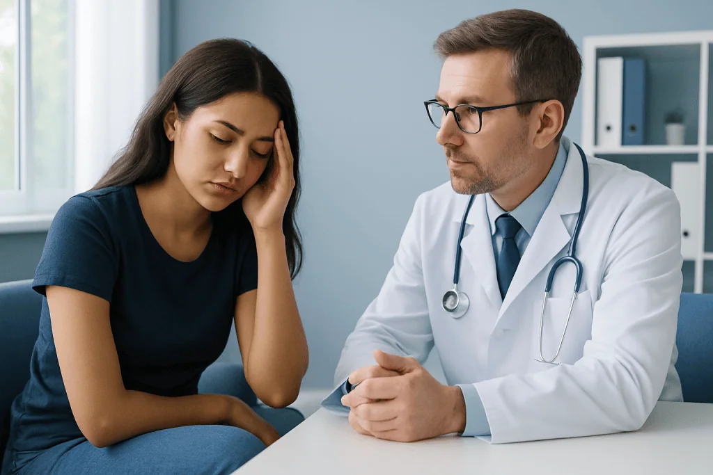 Medical causes and contributing factors — menstruation and exhaustion